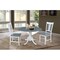 International Concepts Square 42 in Dual Drop Leaf Table, 2 San Remo Side Chairs, White/Heather Gray, 42 in W, 42 in L, Wood K05-42DP-C10P - alternate 3